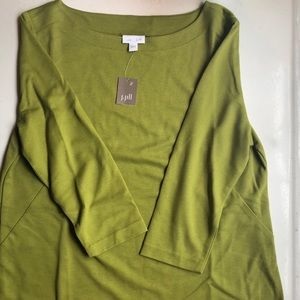 Large green J Jill tunic
